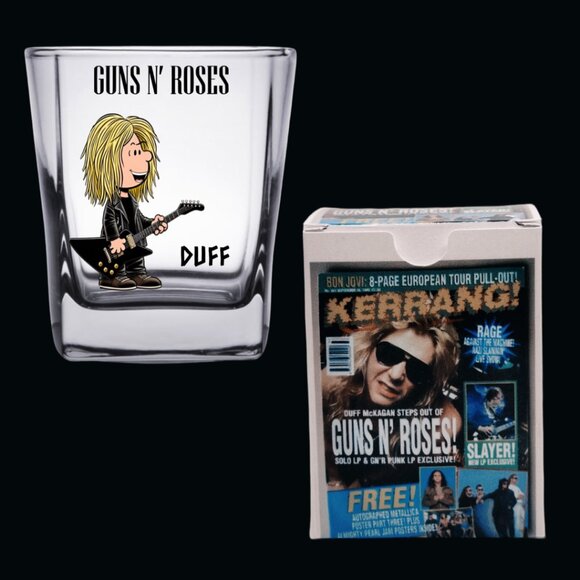 GUNS N ROSES/Peanuts Character Mashup Shot Glass w/ Matching Gift Boxes - Picture 6 of 6